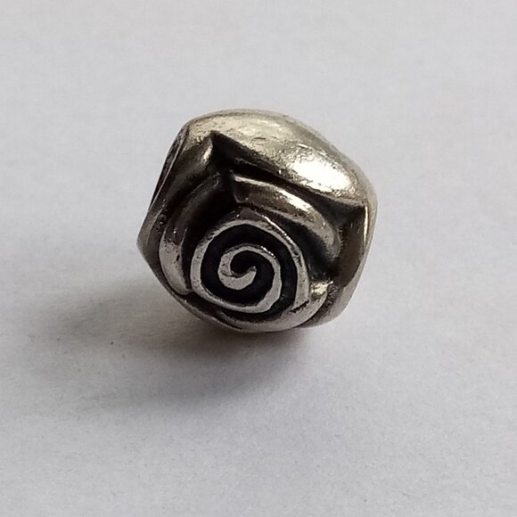 PANDORA ALE Rose Bud Flower Sterling Silver - Retired 925 ALE - Picture 2 of 3
